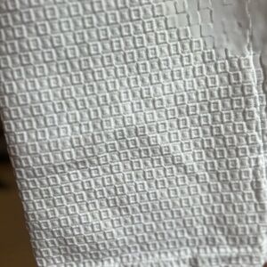 Hotel Collection Waffle - White Cotton Full/Queen Duvet with 2 pillow shams